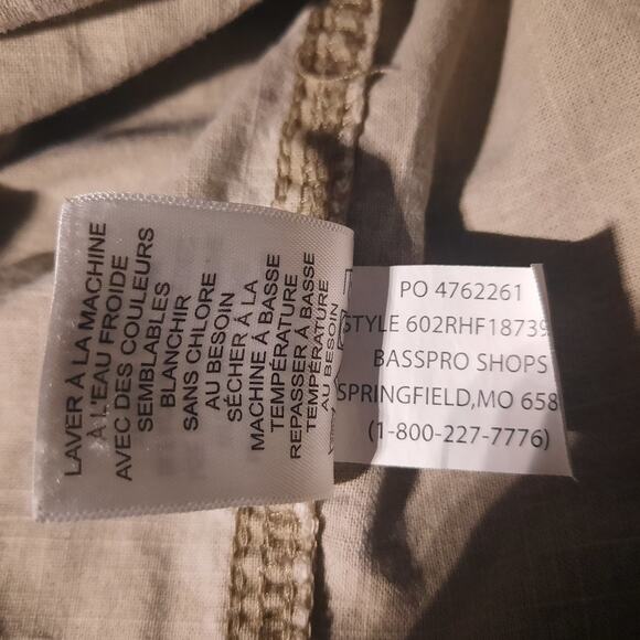 REDHEAD Khaki Utility Outdoors Shirt M Button Front Long Sleeve Pockets Rugged - Picture 9 of 9